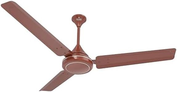 Polycab Charisma Plus 1200 mm high Speed Ceiling Fan | 100% Copper Winding Motor | Corrosion Resistant G-Tech Blades | Star Rated | 52 Watt | 2 years warranty【Luster Brown】