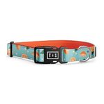 Tella & Stella - Dog Collar for Large Dogs - Adjustable & Waterproof Collar 17" to 25" - Made with Silicone - Lined with Neoprene for Comfort - Chrome D Ring for Hooking The Leash (Oranger-Large)