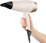 Remington Shea Soft Hair Dryer, D4740AU, Enriched with Shea Oil for Sleek, Smooth Hair, Ionic Technology, 3 Heat & 2 Speed Settings, White & Gold