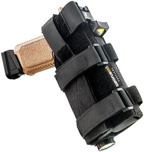 Universal Gun Holster Molle Holster - Adjustable Molle Pistol Holster for RDS Red Dot Sights, Right-Handed Airsoft Pistol Holster for 1911, Glock, Sig, and More.(Black)