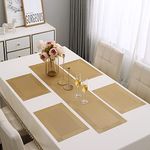 HOKIPO PVC Dining Table Mat 4 Pieces with Runner (AR3125)