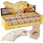 Dig a Dozen Fossil Bricks - Archaeology Geology Science Easter Gift - Fossil Collection - Break Open 12 Bricks and Discover 12 Unique Real Fossils - Archaeology Science STEM Gift