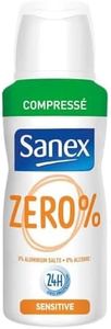 SANEX - Déodorant Spray Zéro% (0%) Peaux Sensibles - Déodorant pour Homme et Femme - Efficacité 24 h - Sans Alcool, Sans colorants - Lot de 3 duopacks - Soit 3x2x100ml
