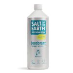 Salt of the Earth - Natural Deodorant Spray Refill, Unscented, Fragrance Free - Vegan, Long Lasting Protection, Leaping Bunny Approved, Made in the UK, 1000 ml
