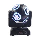 Moving Head Light,Led RGBW 4in1 Beam Effect Ball, DJ Lights with Sound Activated for Wedding DJ Party and Live House