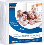 Utopia Bedding Premium Zippered Mattress Encasement (Fits 8 Inches Mattress, Twin) - Waterproof and Bed Bug Proof Mattress Protector - Six-Sided Mattress Cover