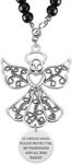 Guardian Angel Car Charm, Guardian Angel Please Protect Me My Passengers and All Who Pass by, Rearview Mirror Charm, Hanging Angel Charm, New Driver Safe Travels Driving Gift