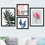 Kotart Modern Nature Framed Wall Art Paintings for Living Room Bedroom Office Home Wall Decor - Aesthetic Wall Posters with Frame ( 11 inch x 14 inch, Framed ) Set of 4