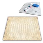 Double Sided Battle Game Mat for DND - Tabletop RPG Game Map. Great for Dungeons and Dragons, Pathfinder, Warhammer, and Other Tabletop RPG Games