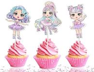 10 Pcs Dolls Cupcake Toppers - Adorable Doll Decorations for Doll Enthusiasts!