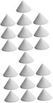 TEHAUX 20 Pcs Ceramic Nail Ceramic kiln Pottery Firing Support Ceramic Refractory Nails Resistant Pottery Tools Metal Brackets Pottery Firing Holder Aluminum Oxide Household Glaze White