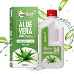 Nutriorg Organic Aloe Vera Juice with Pulp 1Ltr | Cold-Pressed Pure Aloe Vera | Supports Hair, Skin, Detox, Weight Loss & Immunity | No Added Sugar | Ayurvedic Juice for Liver & Digestive Health