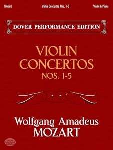 Violin Concertos Nos. 1-5: with Separate Violin Part (Dover Chamber Music Scores)