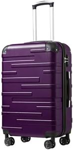 Coolife Luggage Suitcase Carry-on Hardside Travel Luggage TSA Lock Spinner Telescopic Handle