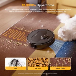 Roborock Qrevo S5V Robot Vacuum Cleaner – Black