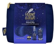 Feather & Down Sleeping Bag Gift Set (luxury eye mask, sleep balm, pillow spray and shower cream) - with calming lavender & chamomile essential oils. Vegan Friendly & Cruelty Free.