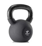 The Indian Made Jimwalt Black Series Premium Half Coating Neoprene Kettlebell 2KG to 48KG (???? ?? ???? ??? ????? ???, Proudly Made in India) (8 KG (17.64 LBS))