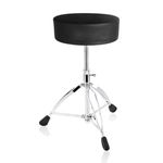 Softline Pro SP38-C Heavy Duty Drum Throne 7.5 cm Round Padded Seat Drum Stool Double-braced Anti-Slip Legs Worm Screw Adajustable Height for Adult Drummers
