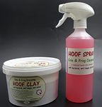 Hoof Clay 1 kg and Hoof Spray 500 ml Saver Combo, field dressing paste and antiseptic spray for thrush