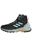 adidas Men's Eastrail 2.0 Mid RAIN.RDY Waterproof Hiking Shoes, Core Black/Aqua/Preloved Yellow, 6 UK