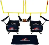 QB54 - The Ultimate Football Yard Game Set, Outdoor Football Toss for Tailgating, Backyard, Beach, Park, Tournaments, Sports Training, Score Touchdowns, Kick Field Goals (Navy Blue)