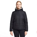 Peter Storm Women's Blisco II Lightweight, Water Repellent & Insulated Jacket with Hood and 2 Pockets, Cold Weather & Winter Padded Puffer Coat (UK, Numeric, 10, Regular, Regular, Black)