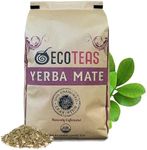 ECOTEAS 100% Unsmoked Traditional Leaf-Stem Cut Organic Yerba Mate Loose Leaf Tea from Argentina (5 lb bag)