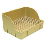 Generic Rabbit Litter Box for Cage Cage Toilet Bedding Box Anti Splashing Bedpan, Corner Litter Pan for Guinea Pigs Chinchillas Bunny, Green Steel mesh