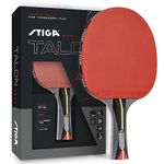 STIGA Talon Ping Pong Paddle - 6-Ply Ultra-Light Blade - 2mm Tournament-Approved Sponge - Flared Handle for Enhanced Control - Competitive Table Tennis Racket for Family Fun