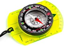 Orienteering Compass - Hiking Backpacking Compass - Advanced Scout Compass Camping and Navigation - Boy Scout Compass Kids - Childrens Compasses for Map Reading - Baseplate Compass Survival (Green)