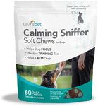 Dog Calming Treats - Contains Patented Pheromones, L Tryptophan, Thiamine and Niacin for a Relaxed & Calm Dog. Provides Dog Anxiety Relief, Reduces Stress, and Acts as a Dog Calming Aid.