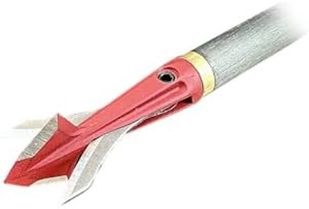 Barnett Gamecrusher Crossbow Broadhead- 100 Grain Hybrid with Tanto Tip, 4 Blade Fixed & Mechanical Design, 2.5 Inch Cut, Stainless Steel - Best Broadhead for Crossbow Hunters