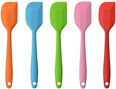 MOACC Spatules en Silicone, Ustensiles en Silicone, Résistant à la Chaleur de Anti-adhé Non Toxiques sans BPA, Outil de Cuisson Patisserie, Set de 5