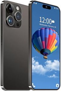 BVNA I15 ProMAX 12GB+512GB Smartphone Unlocked Cell Phone,Battery 7000mAh 6.85 HD Screen Unlocked The Phone, Android 13 Dual SIM/5G/Fingerprint Lock/Face ID/GPS (Black)