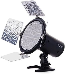 Yongnuo Yn216 Yn-216 Led Video Camera Light with 5500K Color Temperature and 4 Color Plates for Canon Nikon DSLR Cameras