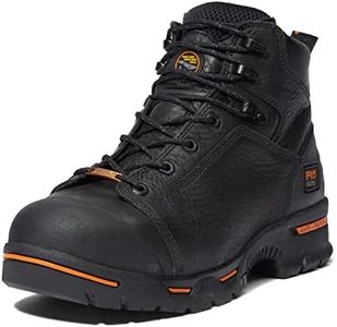 Timberland PRO Men's Endurance 6 Inch Steel Safety Toe Puncture Resistant Waterproof Industrial Work Boot, Black-2024 New, 9.5