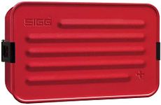 SIGG - Aluminium Lunchbox Plus S red - With Food Separator - Award Winning - Dishwasher & Microwave Safe - Leakproof - Featherweight - BPA Free - Large