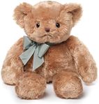 Bearington Collection Baby Gus The Brown Teddy Bear Plush, 13 Inch Bear Stuffed Animal