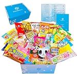 Sakura Box Japanese Candy & Snacks Dagashi Set & Pamphlet 50 Pieces Japanese Food Gift Box