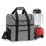 Luxja Carrying Case for 64 oz. Vitamix Blender, Travel Bag for Vitamix Blender and Accessories (Compatible with 64 oz. Vitamix Blender), Gray