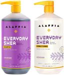 Alaffia EveryDay Shea Shampoo and Conditioner - Normal to Very Dry Hair, Cleans and Protects, Supports Balance pH for Luxurious Locks with Shea Butter and Coconut Oil, Lavender, 32 Oz Each