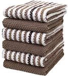 KITCHEN TOWELS (TAN, POPCORN TEXTURE COTTON)