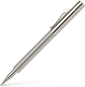 Faber-Castell Graf von Pocket Platinum Plated Propelling Mechanical Pencil, silver