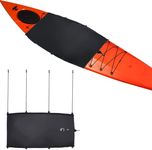 Universal Kayak Cockpit Drape Cover, Waterproof Seal Cockpit Cover with Hook Holes, Provide Comprehensive Protection Indoor and Outdoor for Ocean Cockpit