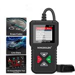 KINGBOLEN OBD2 Scanner YA101 Code Reader,Universal Automotive Engine Light Check Scan Tool Checks O2 Sensor and EVAP Systems with Full OBD2 Functions, Supports Mode6 with DTC Lookup