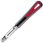 Westmark 29452270 Swivel Peeler Pomfix Gallant, Black/Silver/Red