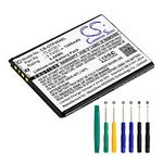 Cameron Sino New 1200mAh / 4.44WhReplacement Battery Fit for Alcatel Go Flip V, One Touch Go Flip, One Touch Go Flip V, OT-4044T, OT-4051S TLi013C1(7/pcs Toolskits Included)
