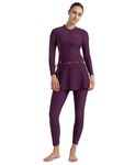 Speedo Women's Enduraflex Two Piece Closedback Full Body Suit Swimming Costume Swimwear | Chlorine Resistant | Shape Retention Fabric | UPF 40+ Sun Protection | Removable Bra Pads