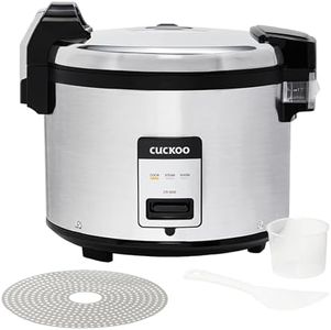 CUCKOO Commercial Rice Cooker & Warmer, Extra Large Rice Cooker 30-Cup Uncooked / 60-Cup Cooked, Professional Industrial Grain Cooker with Large Capacity, Easy One-Touch Operation, Silver (CR-3032)