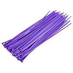 Bolt Dropper Zip Ties Purple - Pack of 100-12'' Heavy Duty Cable Ties - 40lb Strength Self-Locking Nylon Wire Ties - Weather-Resistant Zip Tie for Cable Management and Securing Various Items